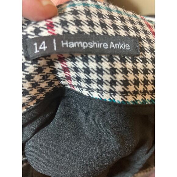 NWOT Talbots Hampshire Ankle Pants Houndstooth Size 14 - Picture 6 of 10